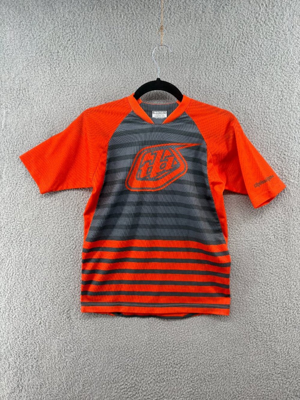 Troy Lee Designs Youth M MTB Bike Jersey Orange Gray Motocross BMX
